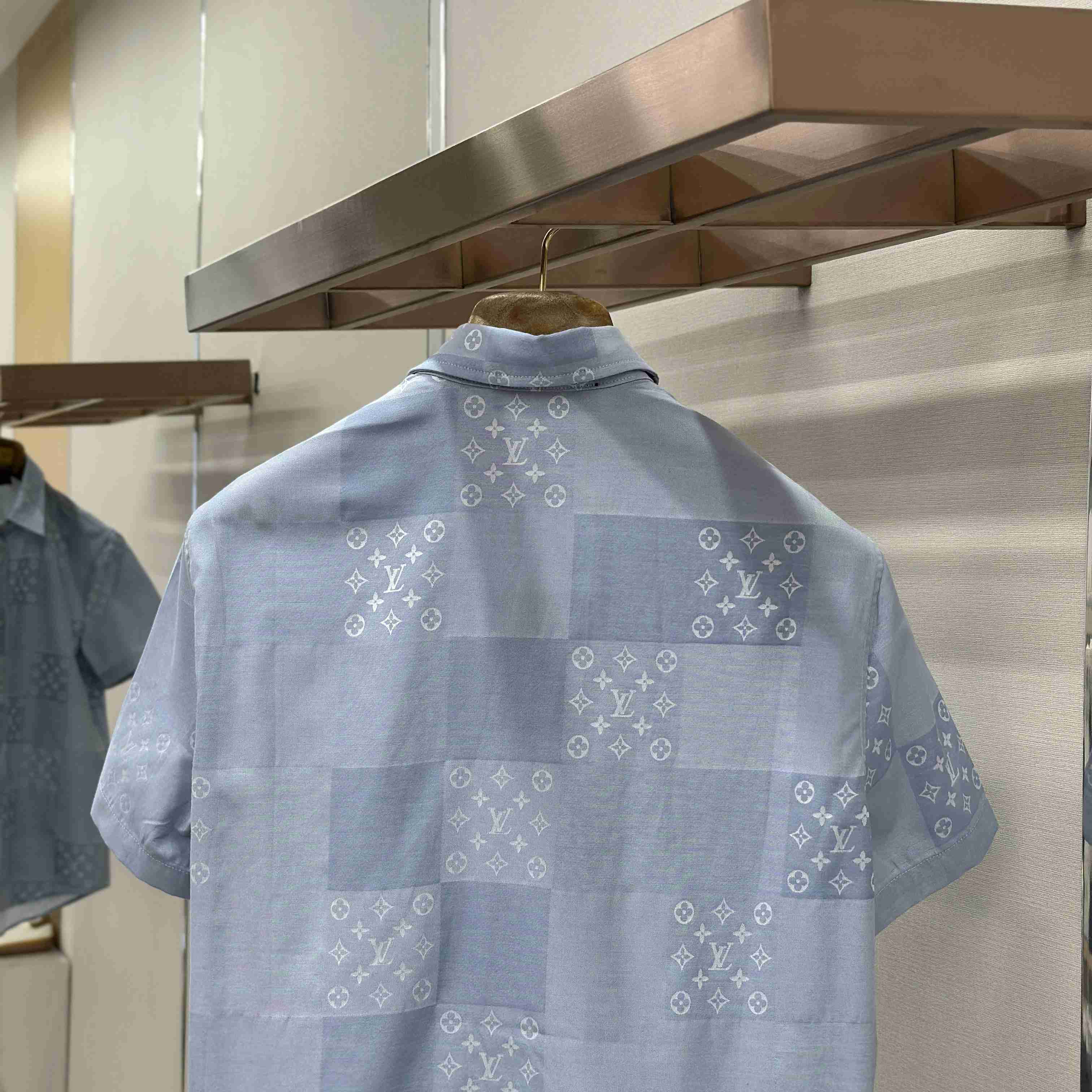 Louis Vuitton Patchwork Jacquard Short-Sleeved Shirt  1AK77O - DopestKickz