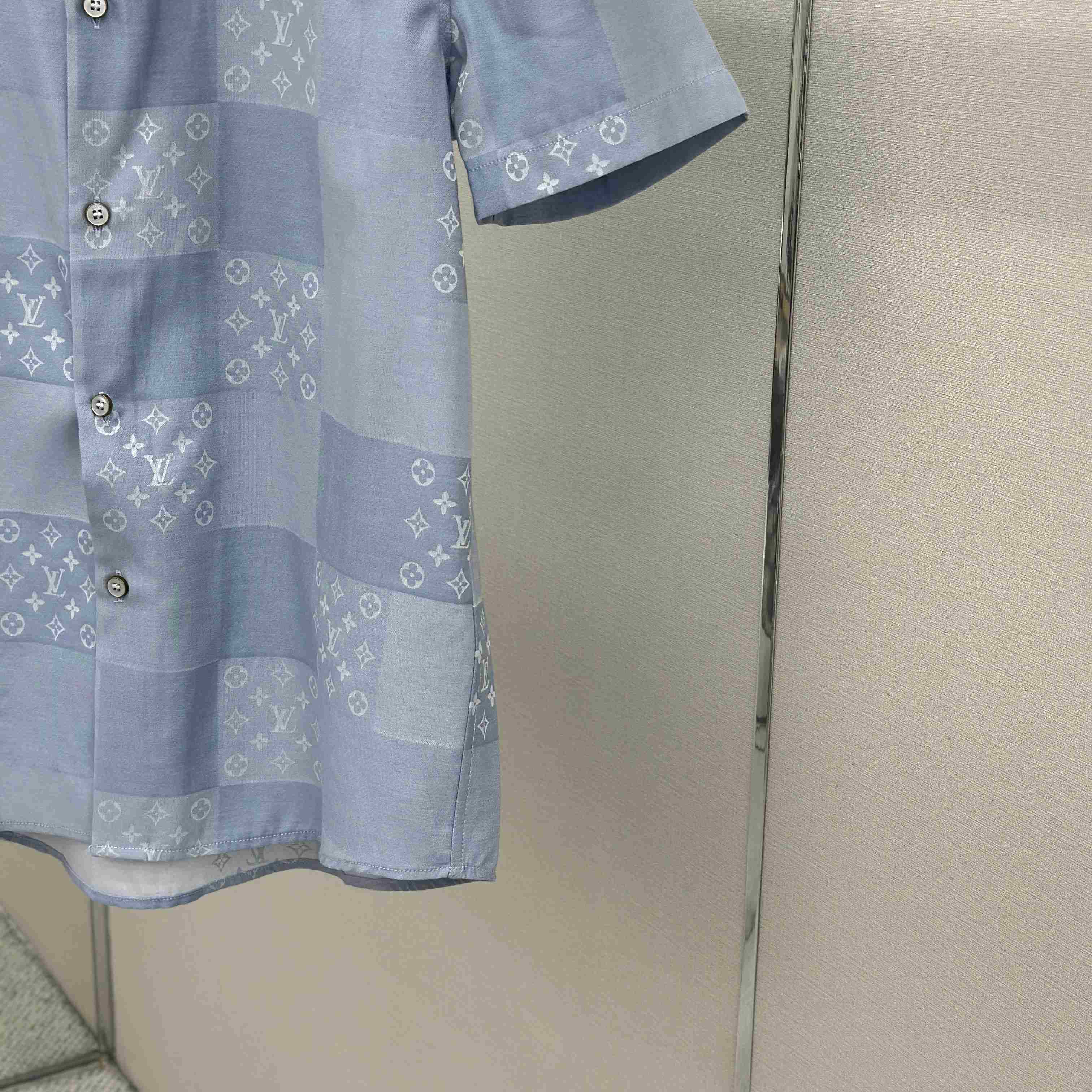 Louis Vuitton Patchwork Jacquard Short-Sleeved Shirt  1AK77O - DopestKickz