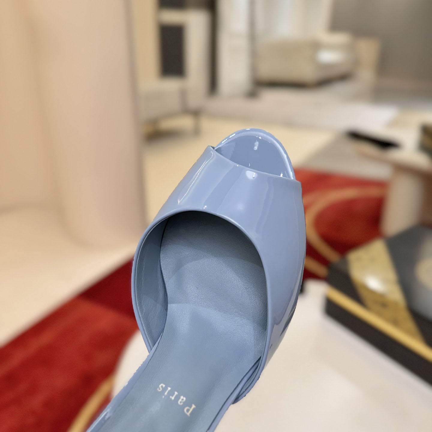 Christian Louboutin Me Dolly 100MM Patent Leather Mules - DopestKickz