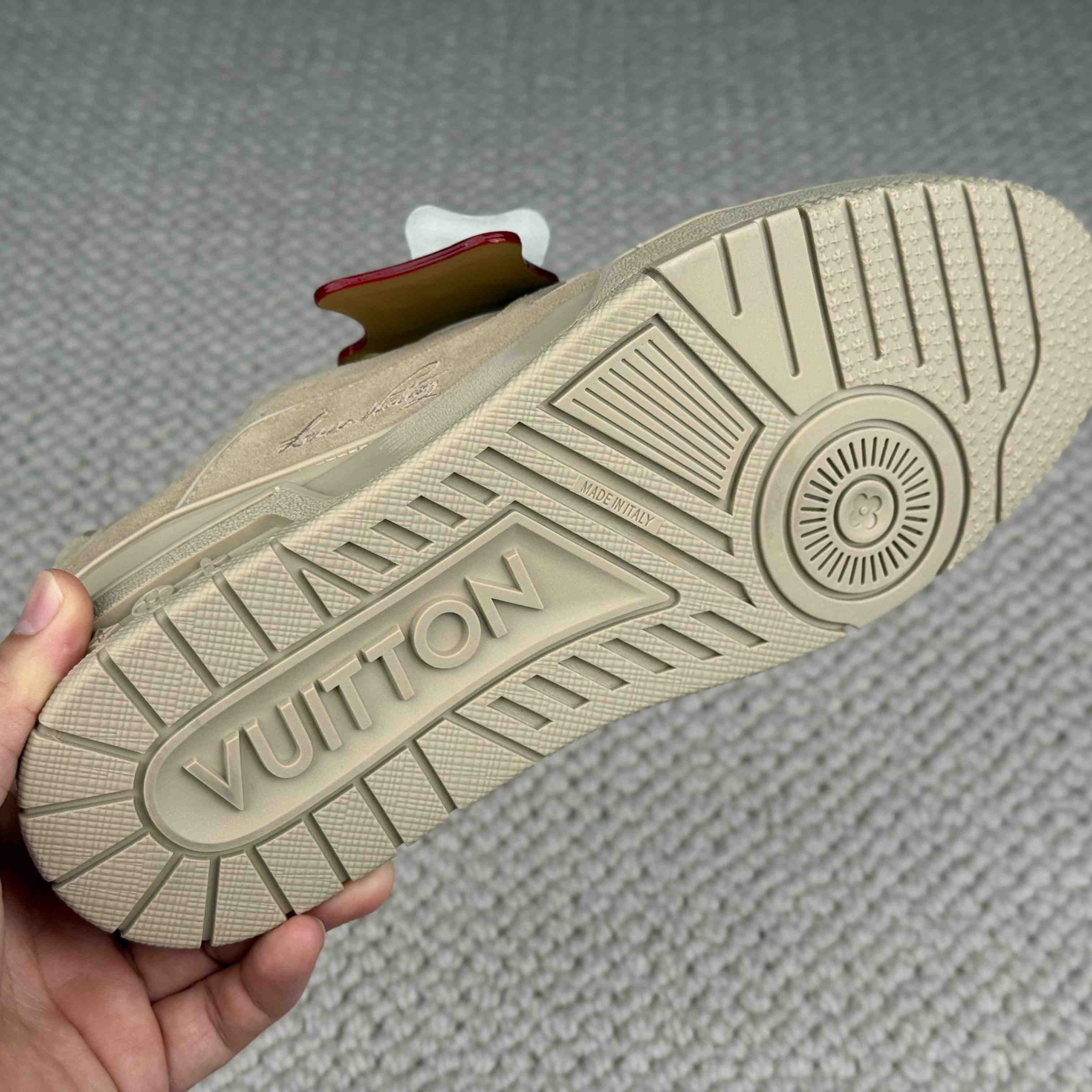 Louis Vuitton LV Trainer Distressed Sneaker 1AKBOA - DopestKickz