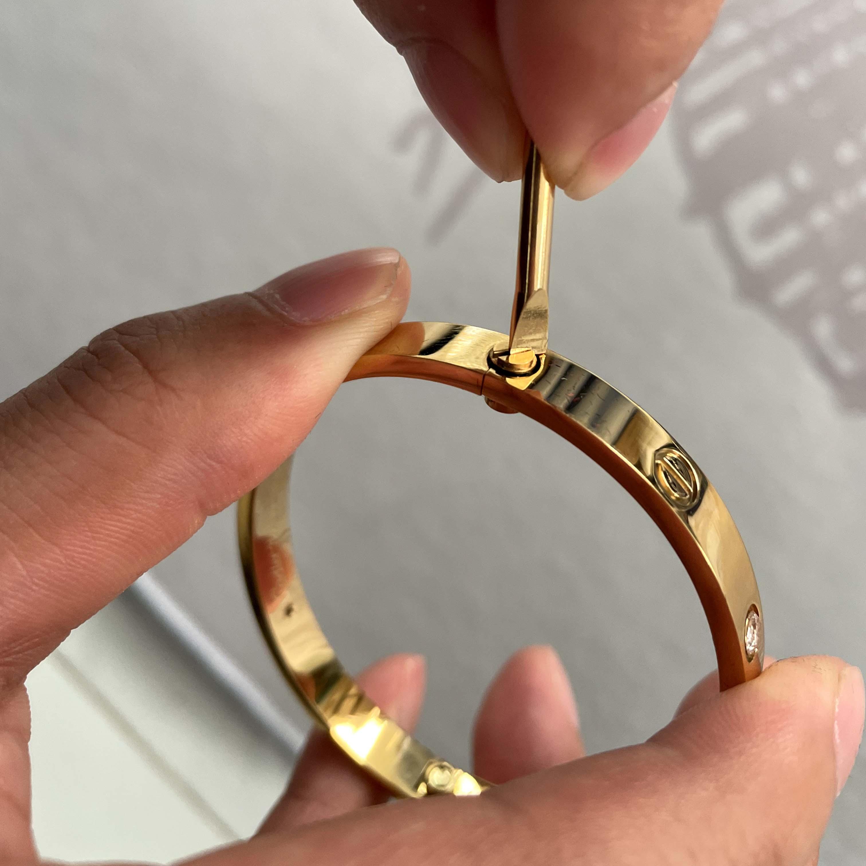 Cartier High Quality Gold Cartier Bracelet - DopestKickz