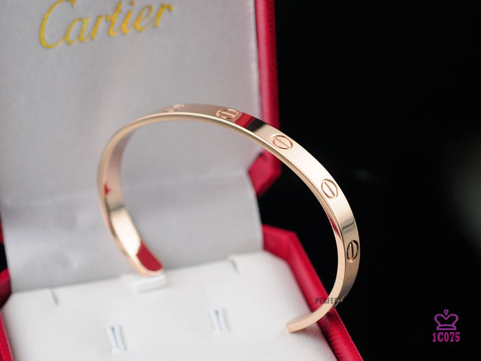 Cartier Love Rose Gold Open Bracelet - DopestKickz