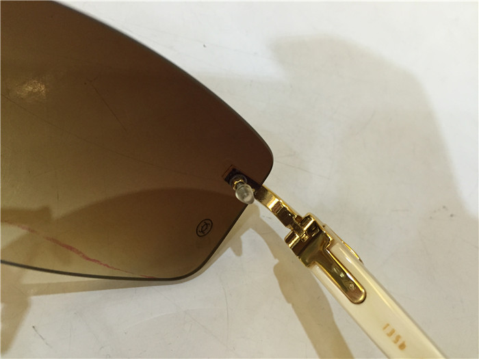 Cartier 3524012 White Buffalo Eyeglasses In Gold - DopestKickz