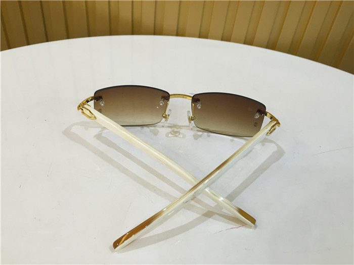 Cartier 3524012 White Buffalo Eyeglasses In Gold - DopestKickz