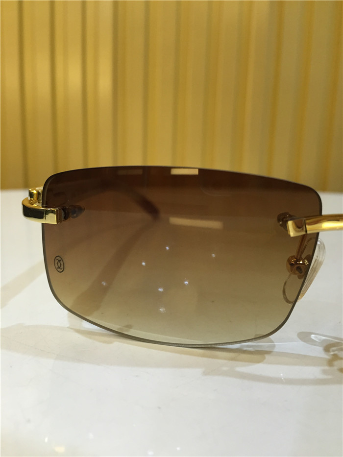 Cartier 3524012 White Buffalo Eyeglasses In Gold - DopestKickz