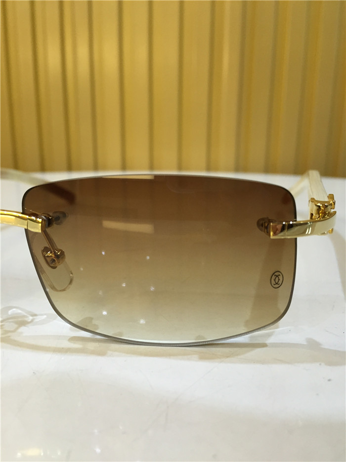 Cartier 3524012 White Buffalo Eyeglasses In Gold - DopestKickz