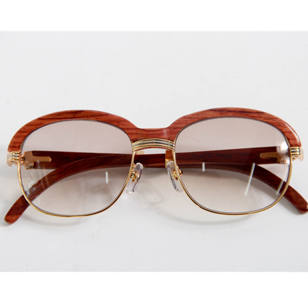 Cartier 1116679 Sunglasses In Gold Brown Gradient - DopestKickz