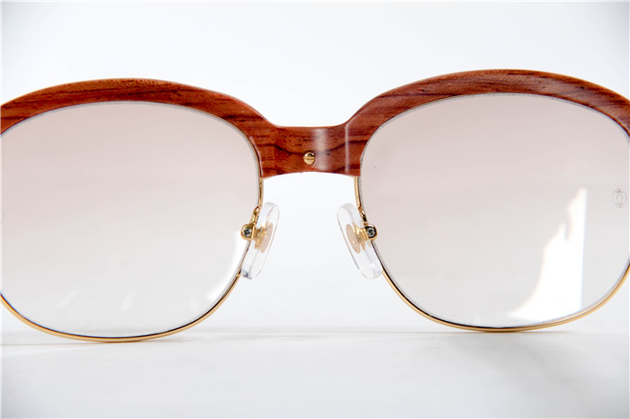 Cartier 1116679 Sunglasses In Gold Brown Gradient - DopestKickz