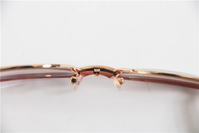 Cartier 1116679 Sunglasses In Gold Brown Gradient - DopestKickz