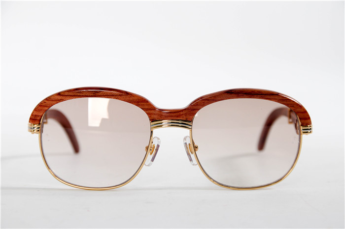 Cartier 1116679 Sunglasses In Gold Brown Gradient - DopestKickz