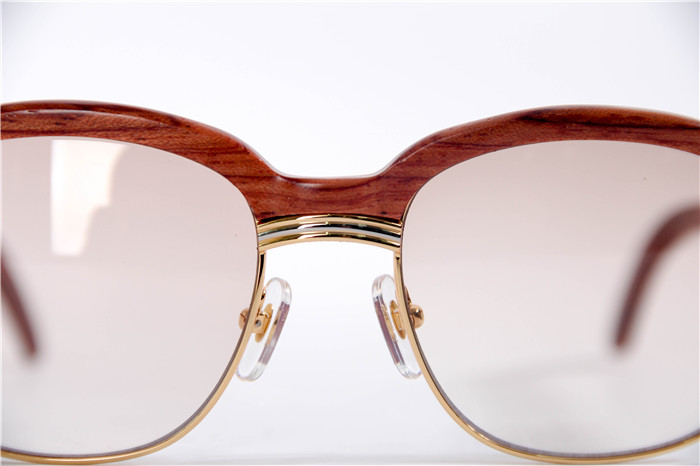 Cartier 1116679 Sunglasses In Gold Brown Gradient - DopestKickz