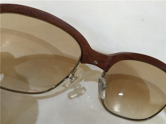 Cartier 1116679 Sunglasses In Silver Brown Gradient - DopestKickz