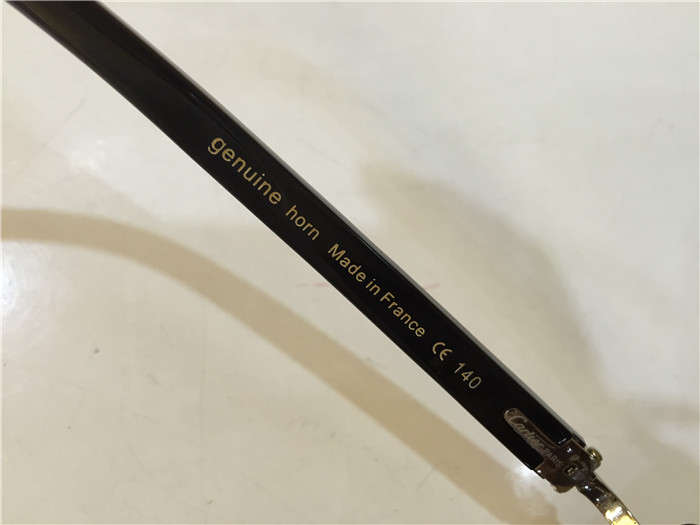 Cartier 4189705 White Mix Black Buffalo Sunglasses In Silver - DopestKickz