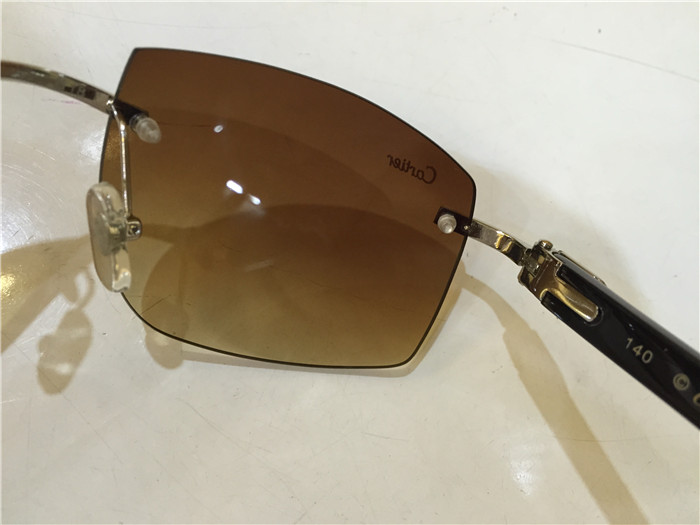 Cartier 4189705 White Mix Black Buffalo Sunglasses In Silver - DopestKickz
