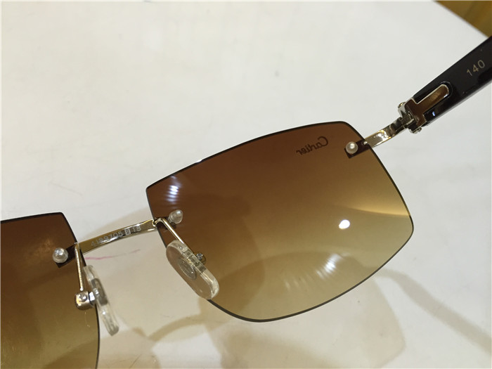 Cartier 4189705 White Mix Black Buffalo Sunglasses In Silver - DopestKickz