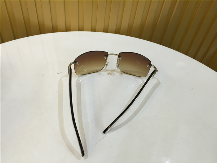 Cartier 4189705 White Mix Black Buffalo Sunglasses In Silver - DopestKickz