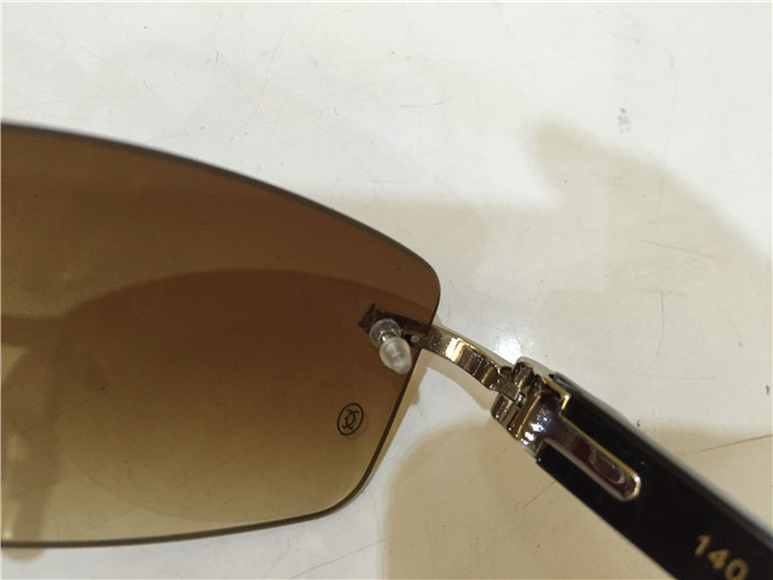 Cartier 3524012 Black Cattle Horn Eyeglasses In Silver - DopestKickz