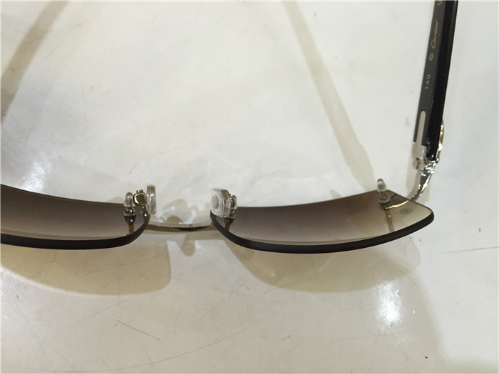 Cartier 3524012 Black Cattle Horn Eyeglasses In Silver - DopestKickz