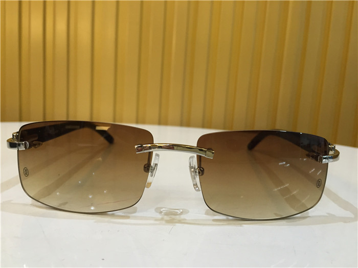 Cartier 3524012 Black Cattle Horn Eyeglasses In Silver - DopestKickz