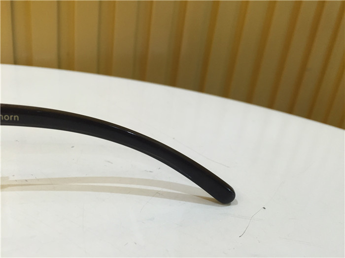 Cartier 7550178 55-22 Black Curve Cattle Horn Sunglasses In Gold Brown - DopestKickz