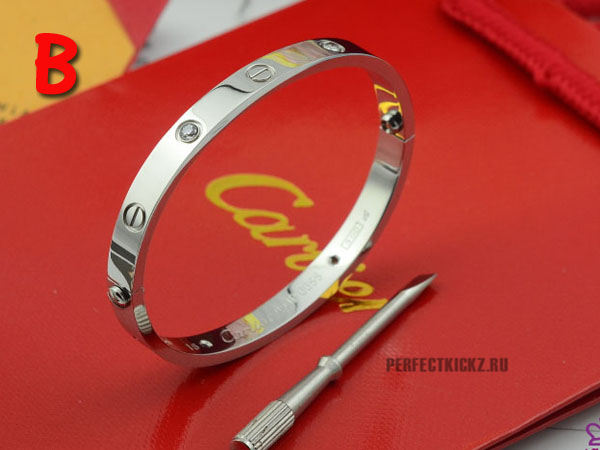 Cartier Classic Love Silver Bracelet With Diamonds - DopestKickz