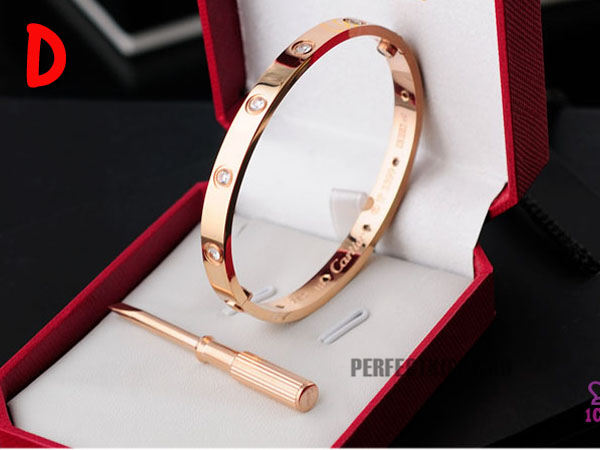 Cartier Love Bracelet With Rose Golden Stones - DopestKickz