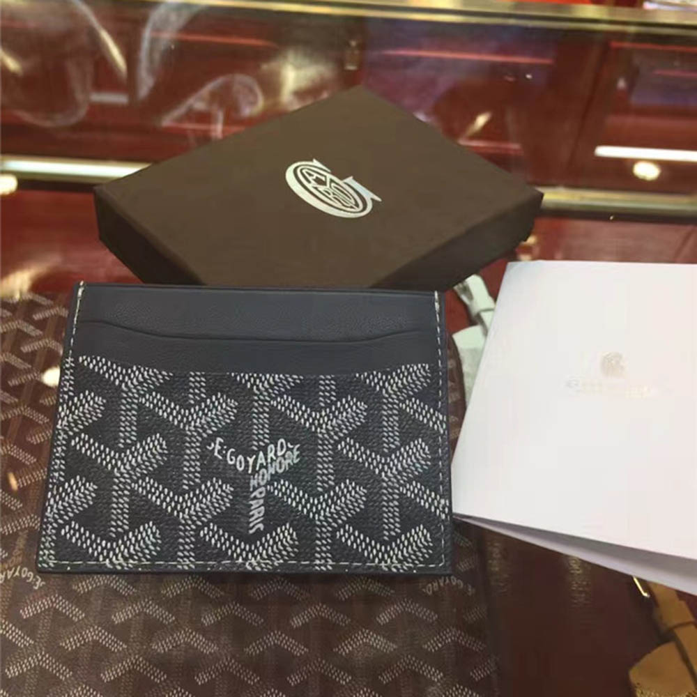 Goyard Card Holder Black - DopestKickz