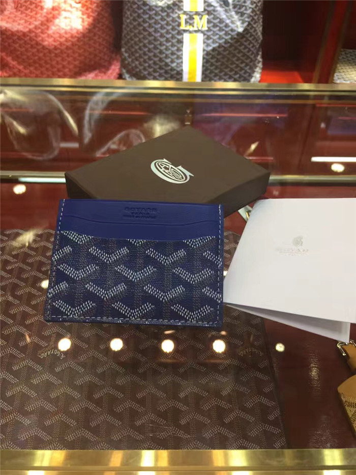 Goyard Card Holder Blue - DopestKickz