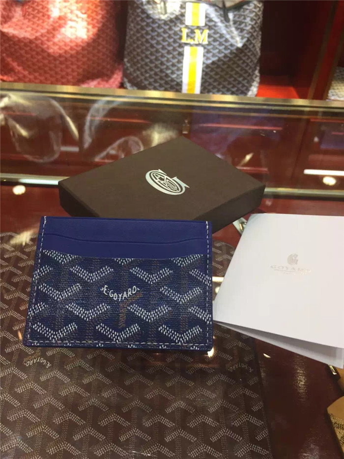 Goyard Card Holder Blue - DopestKickz