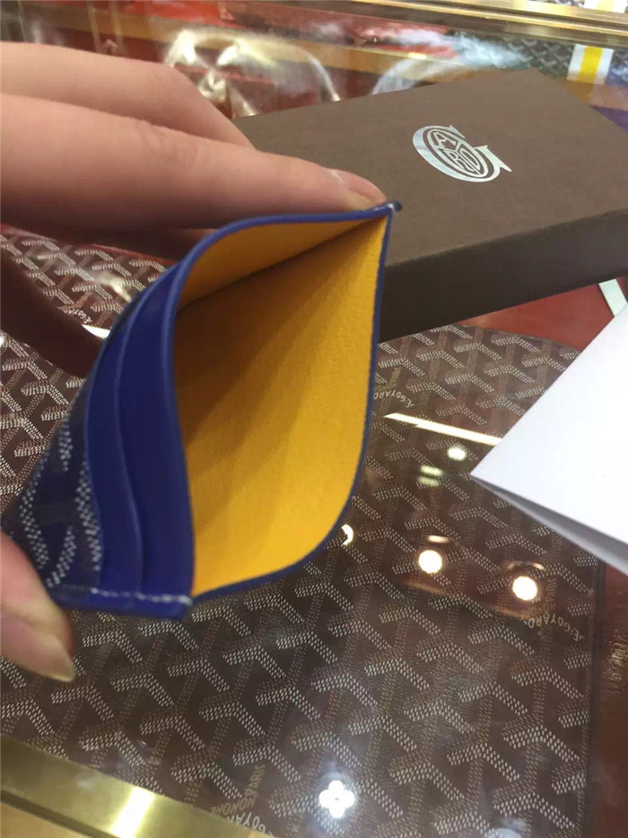 Goyard Card Holder Blue - DopestKickz