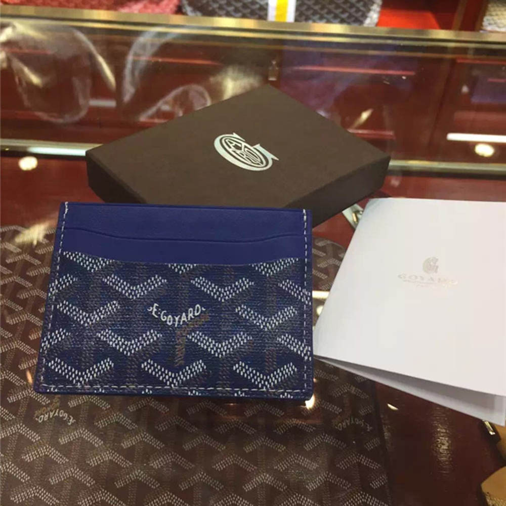 Goyard Card Holder Blue - DopestKickz