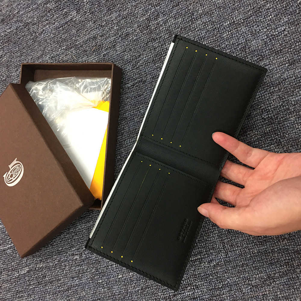 Short 6 Card Slots Billfold Wallet Black - DopestKickz