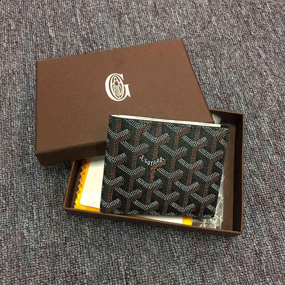 Short 6 Card Slots Billfold Wallet Black - DopestKickz