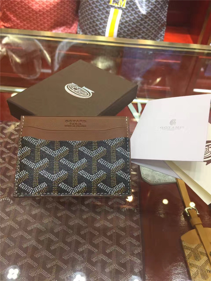 Goyard Card Holder Brown - DopestKickz