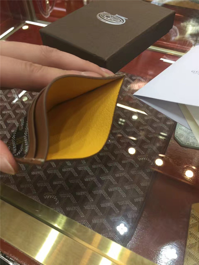 Goyard Card Holder Brown - DopestKickz