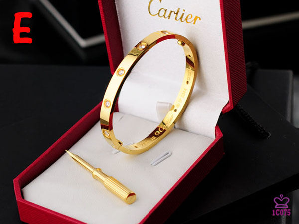 Cartier Love Bracelet With Gold Stones - DopestKickz