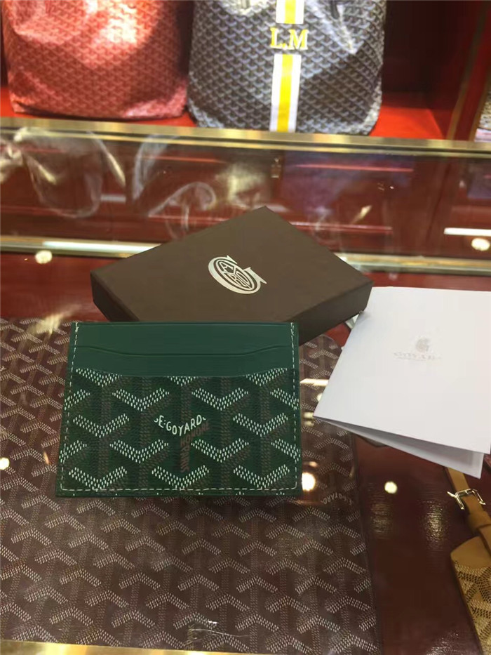 Goyard Card Holder Green - DopestKickz
