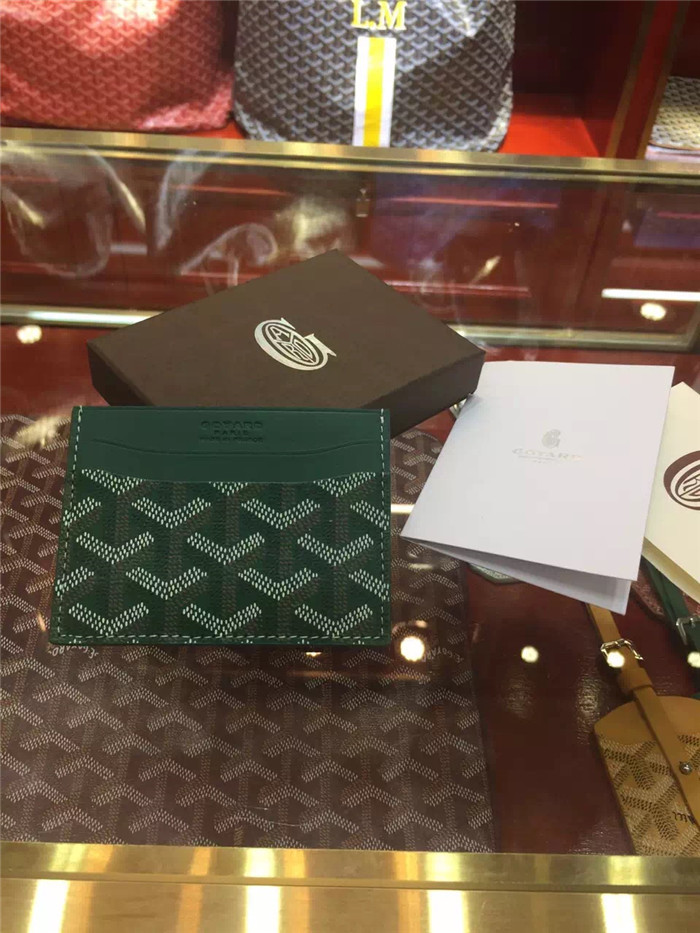 Goyard Card Holder Green - DopestKickz