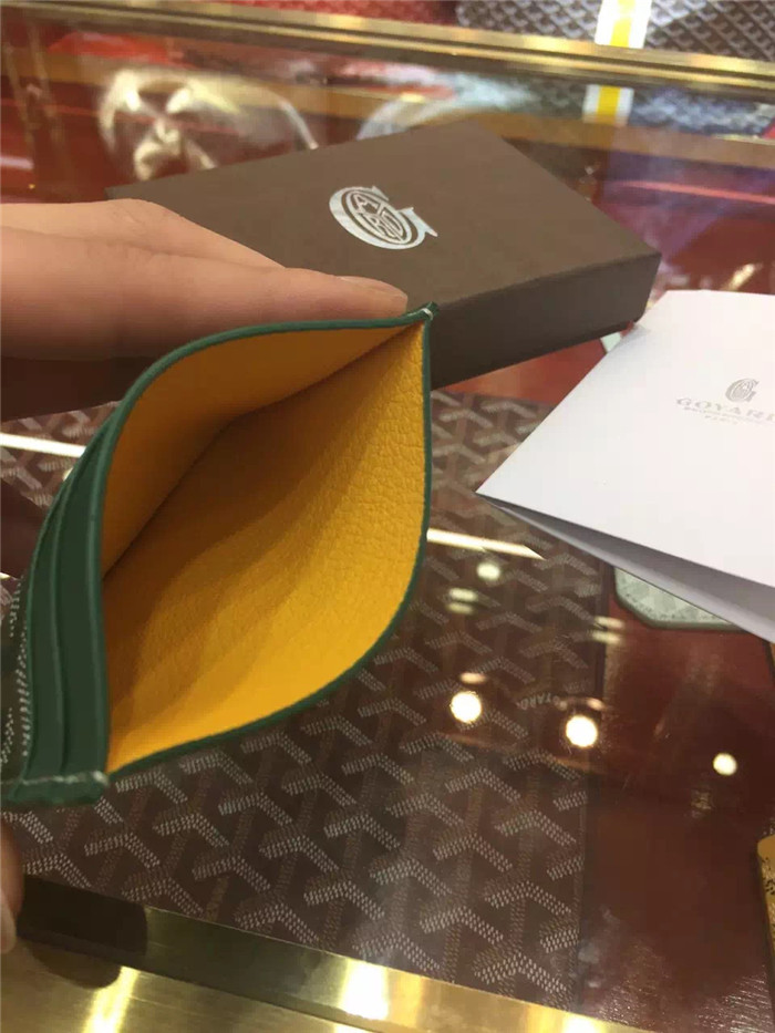 Goyard Card Holder Green - DopestKickz