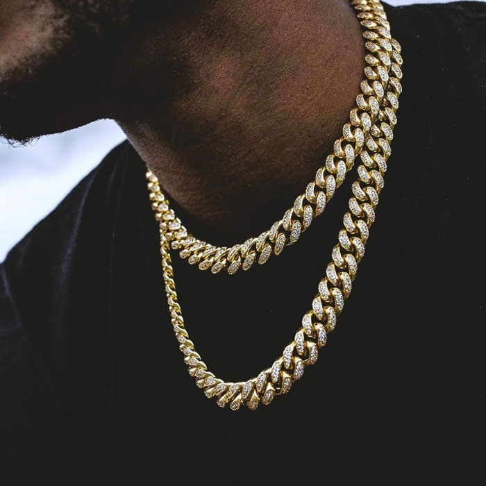 Miami Cuban Chain Cuban Necklace Bundle in Yellow Gold - DopestKickz