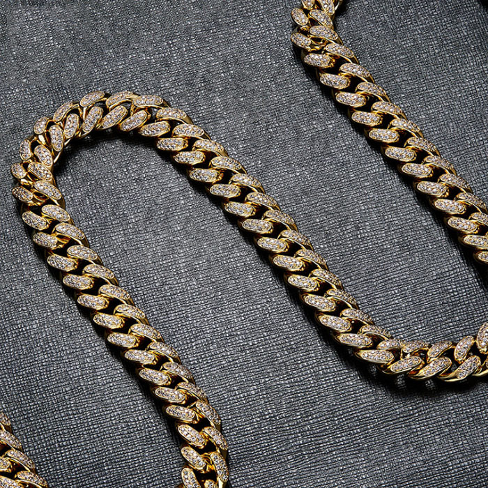Miami Cuban Chain Cuban Necklace Bundle in Yellow Gold - DopestKickz