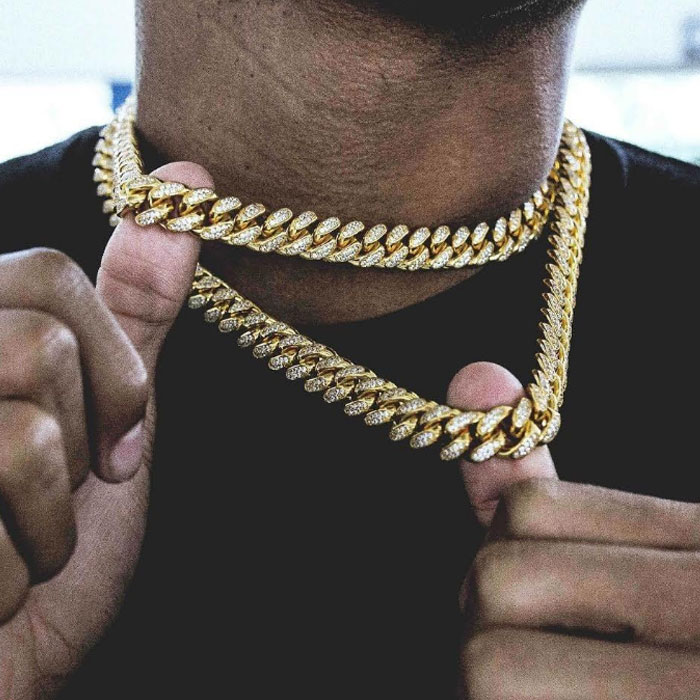 Miami Cuban Chain Cuban Necklace Bundle in Yellow Gold - DopestKickz