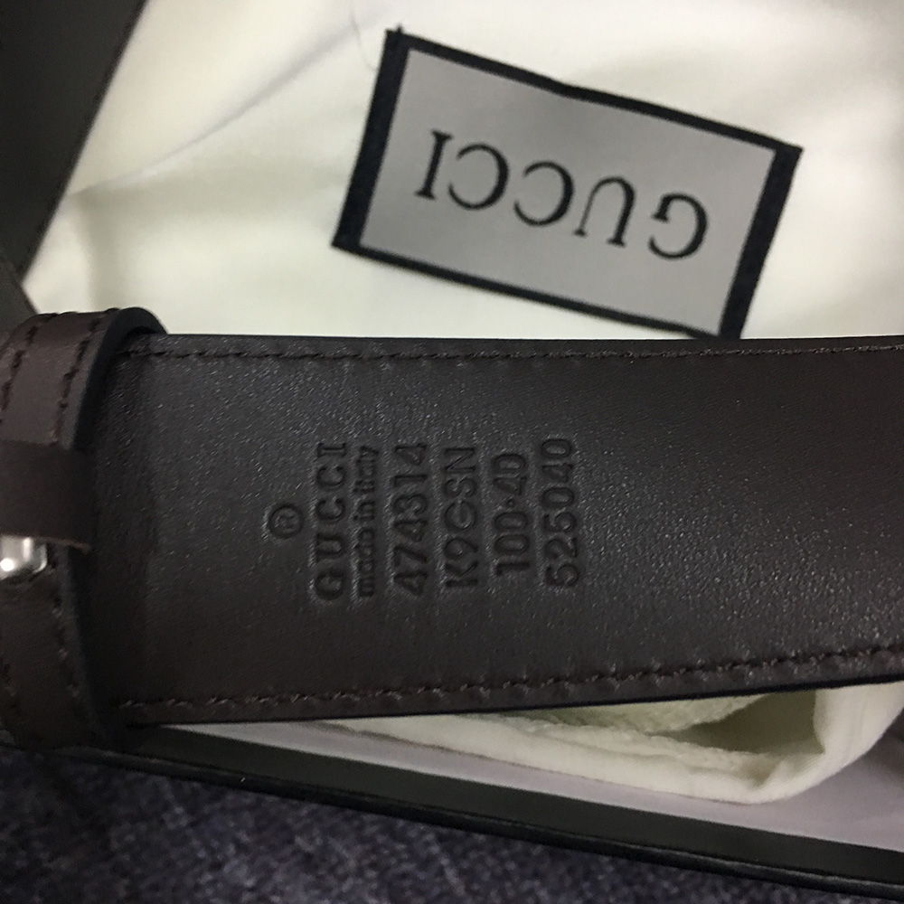 Gucci Belt With Interlocking Sliver  G Buckle - DopestKickz