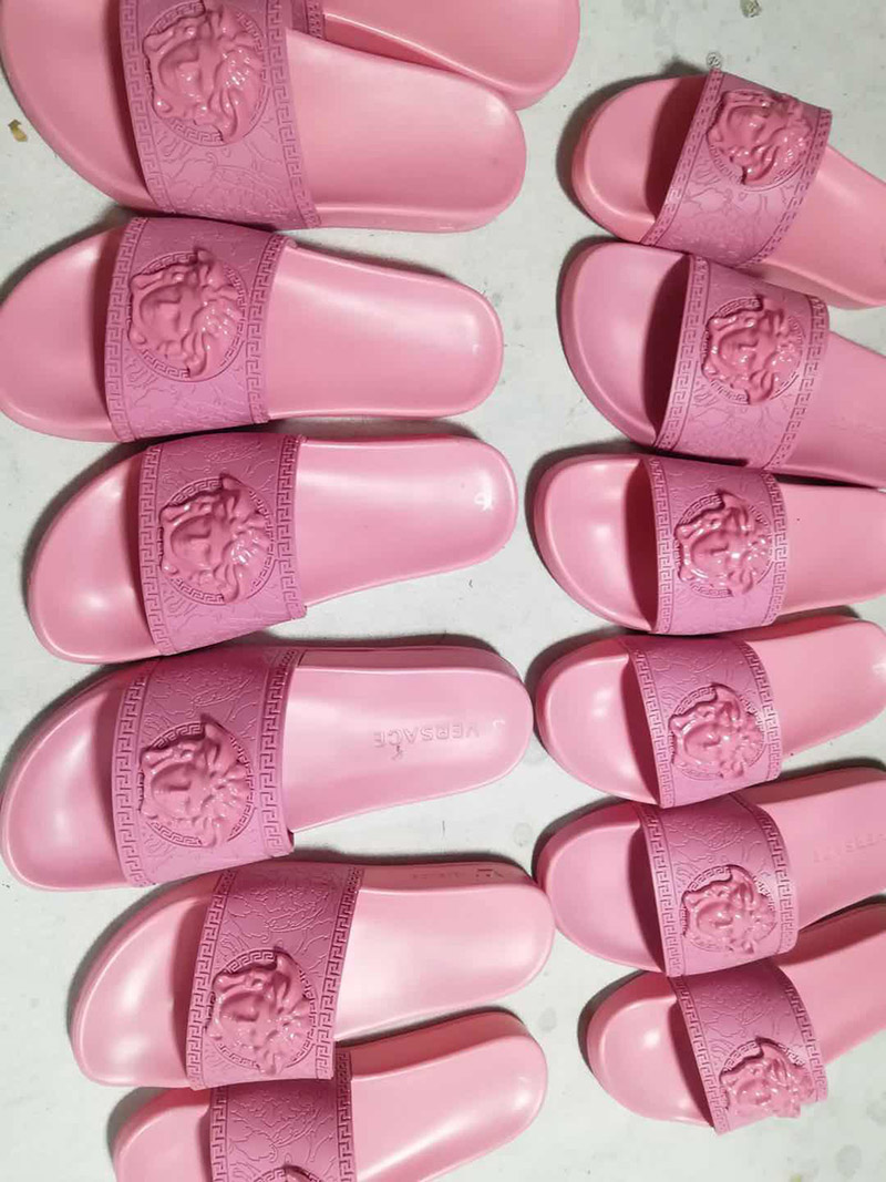 Versace Slides Pink - DopestKickz