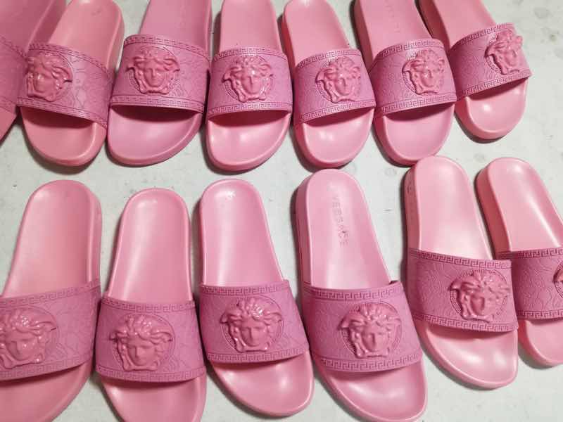 Versace Slides Pink - DopestKickz