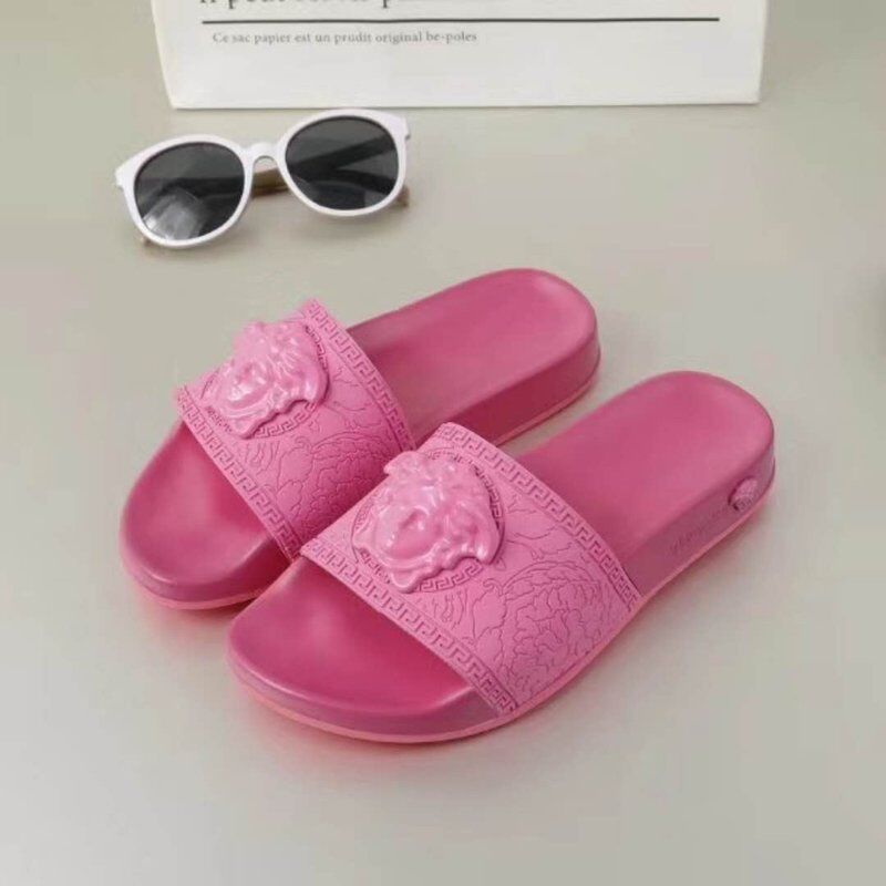 Versace Slides Pink - DopestKickz