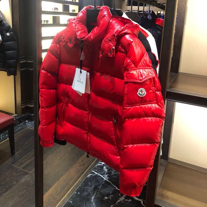 Moncler Red Down Jacket - DopestKickz