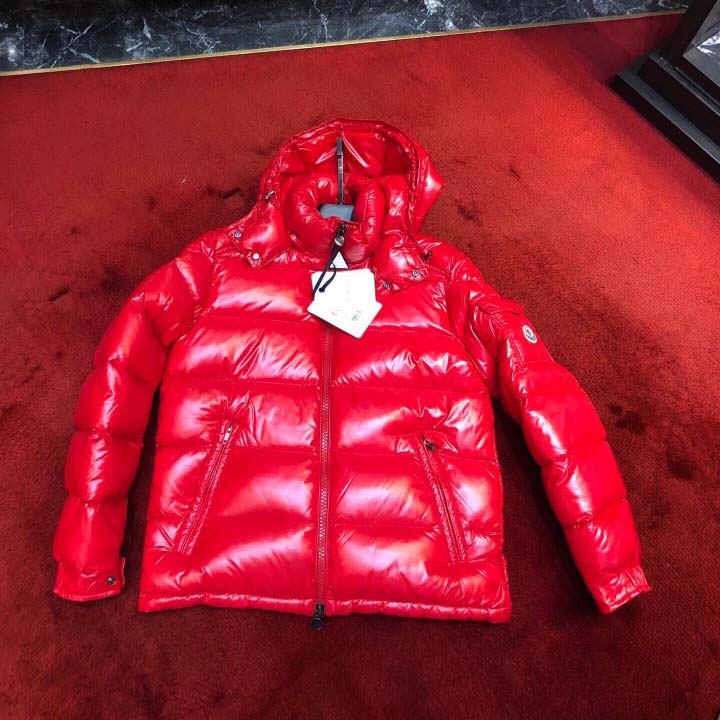 Moncler Red Down Jacket - DopestKickz