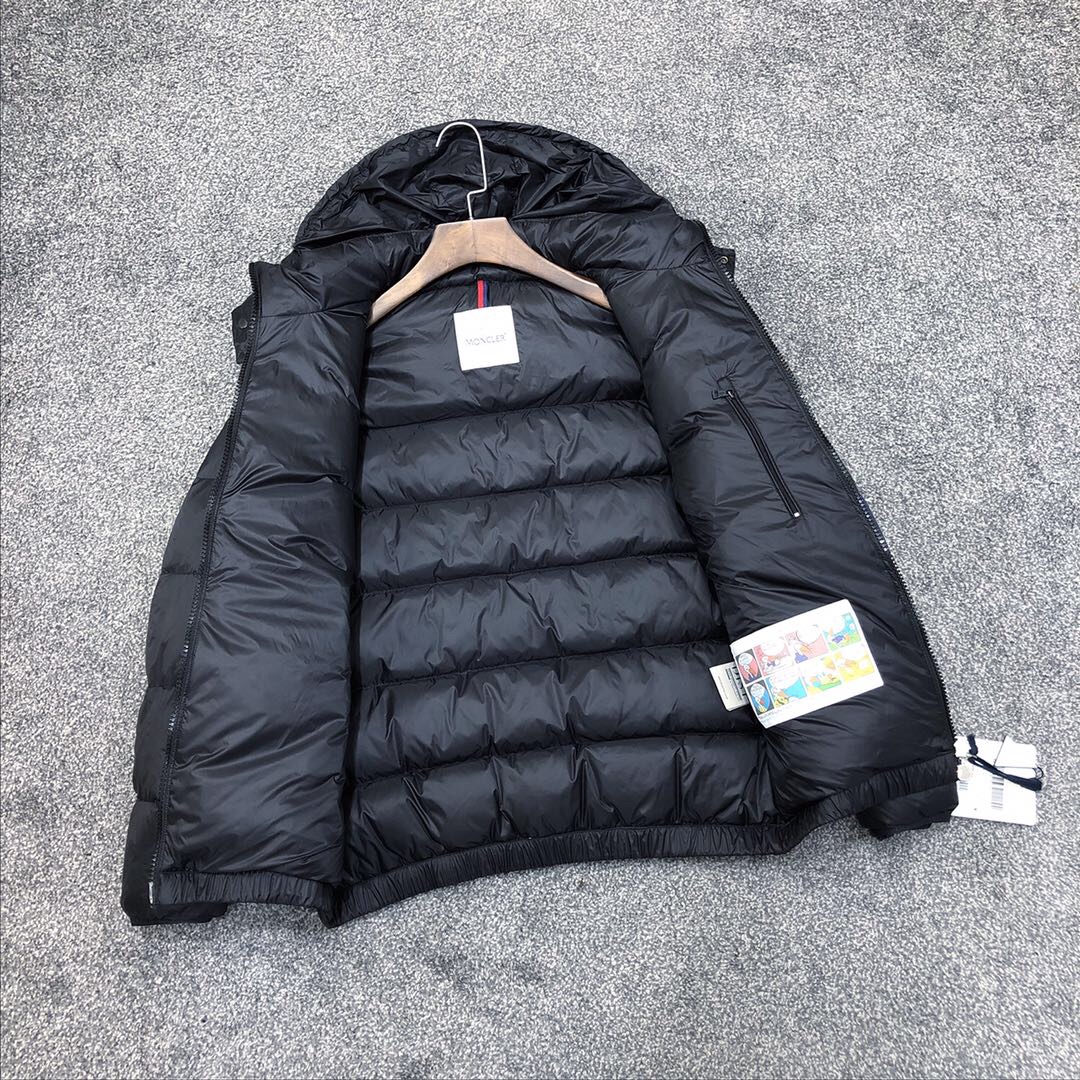 Moncler Black Down Jacket - DopestKickz