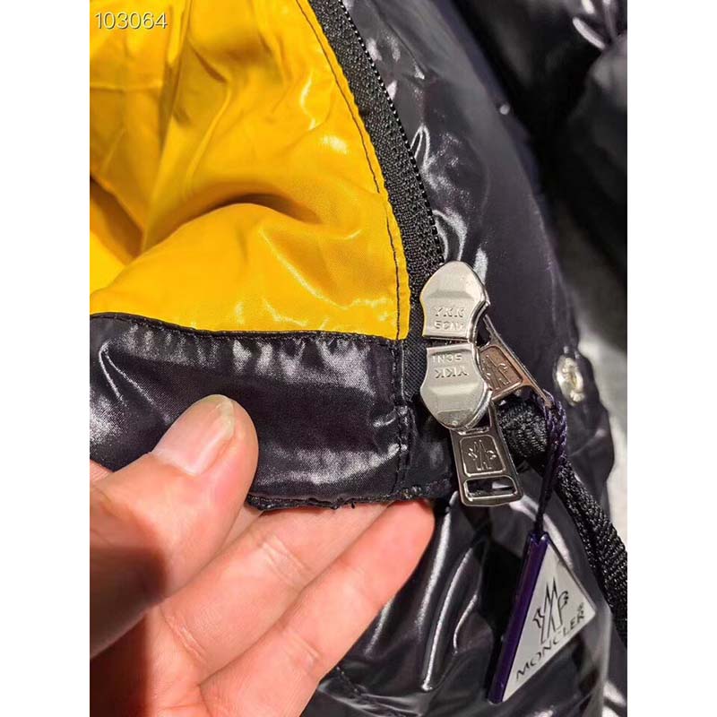 Moncler Down Jacket  Black/Yellow - DopestKickz